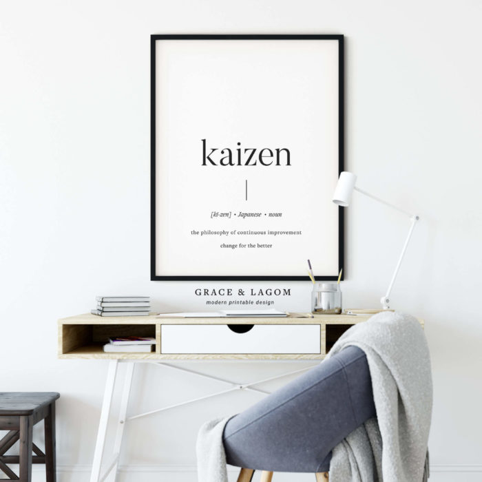 Printable Wall Art | Kaizen Definition
