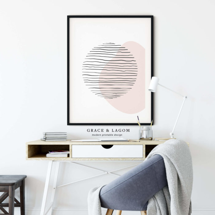 printable wall art | line art circle print