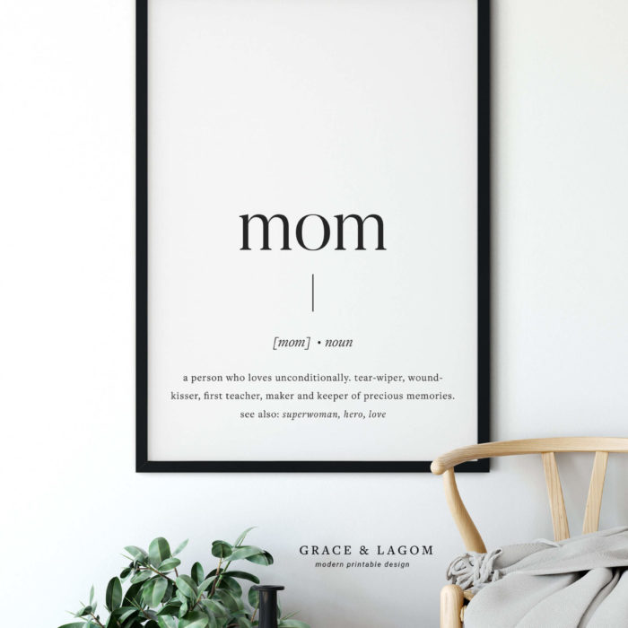 Printable Wall Art | Mom Definition