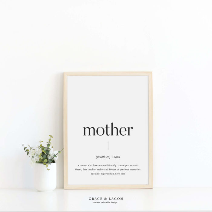 Printable Wall Art | Mother Definition