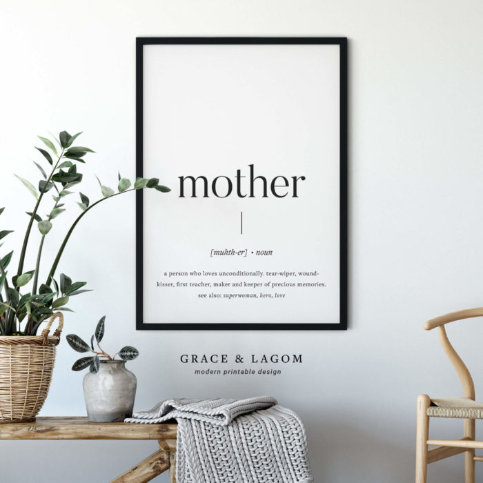 Printable Wall Art | Mother Definition