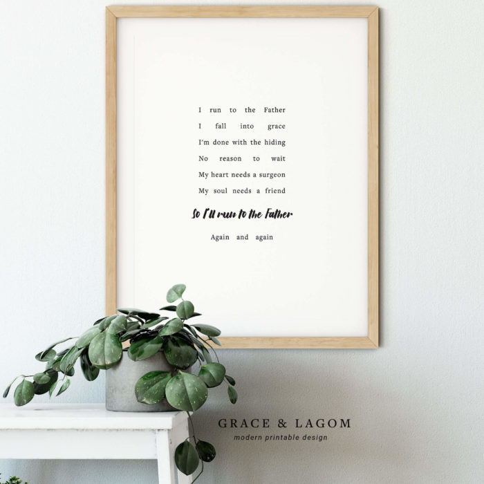 Printable Wall Art | Run to the Father