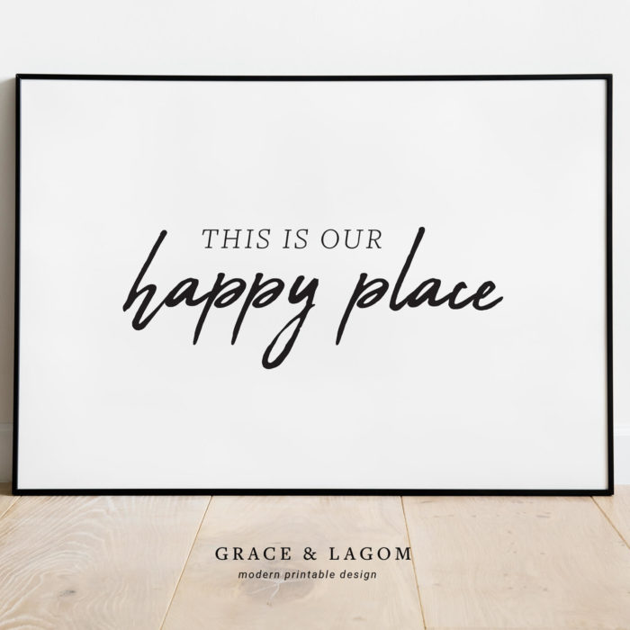 This Is Our Happy Place | Entryway Art | Printable Wall Art