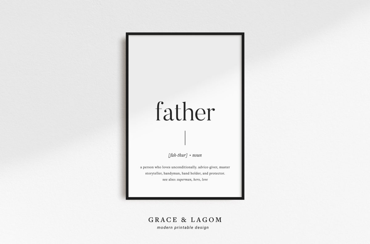 Father Definition Print