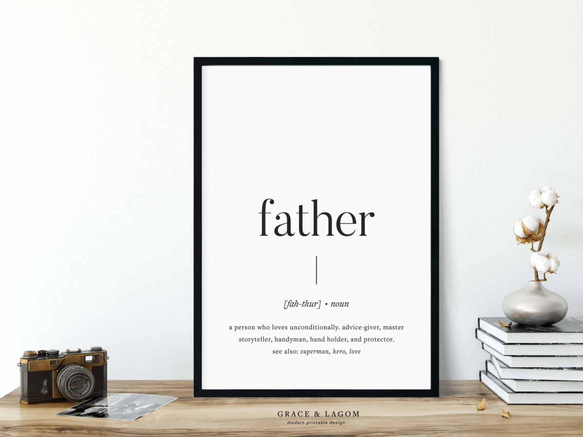 Father Definition Print