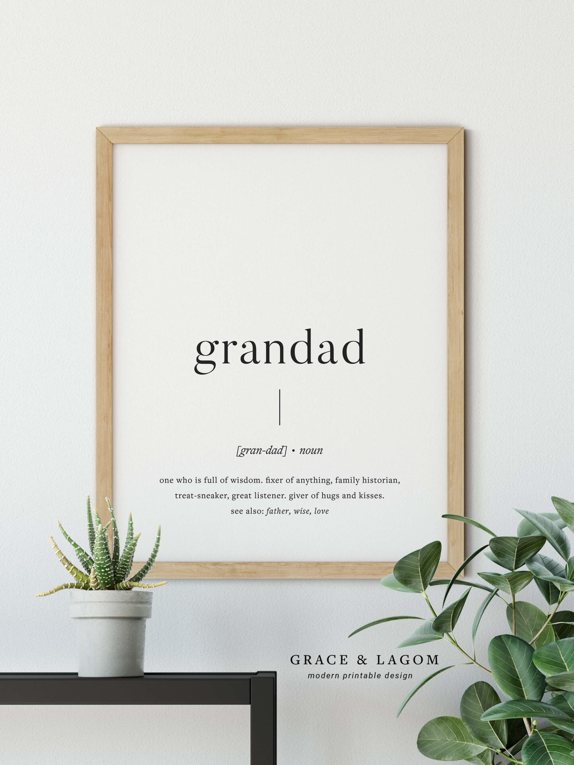 NANA and Grandad Poem A4 or A5 PRINT Nana and Grandad Gift 