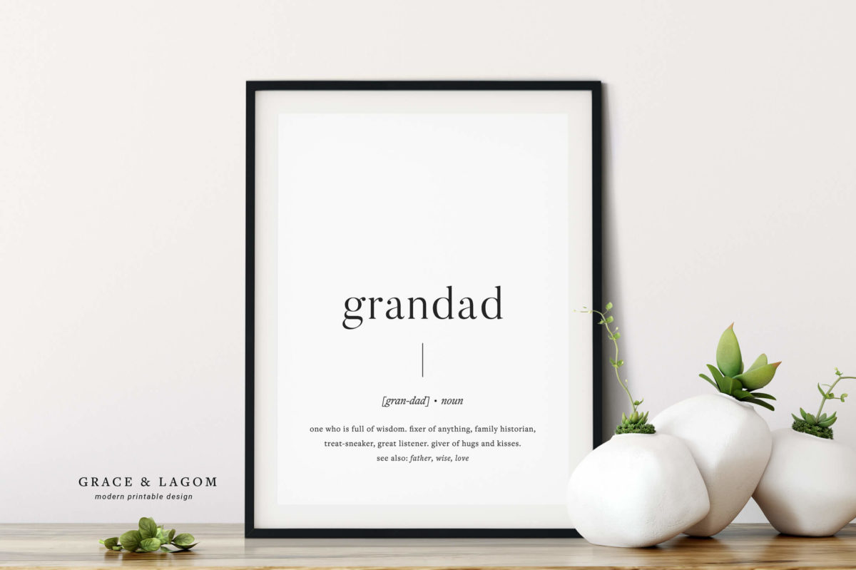 Grandad Definition Print