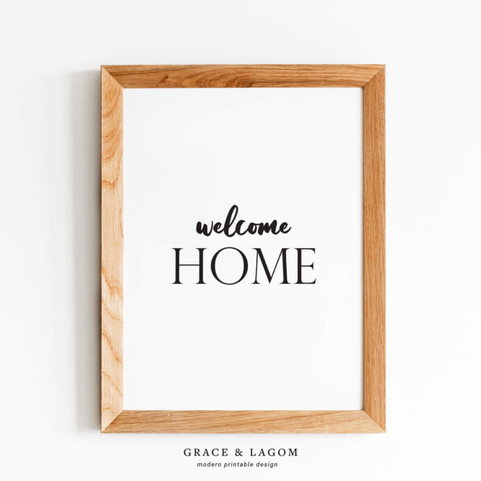welcome home decor | printable wall art