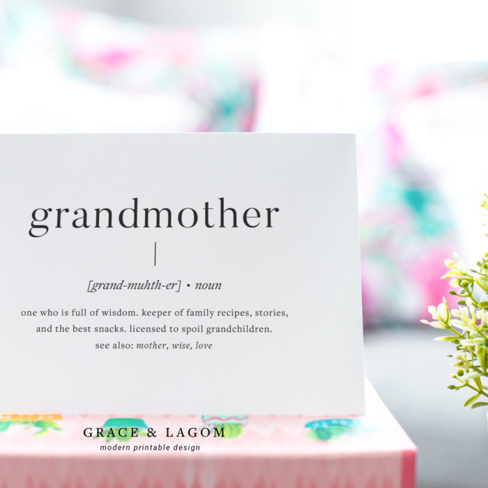 Grandmother Definition | Printable Birthday Cards for Grandma