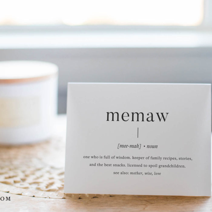 memaw Definition | Printable Birthday Cards for Grandma