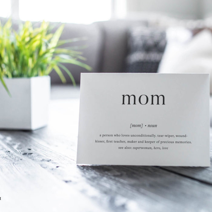 Mom Definition | printable birthday card for mom