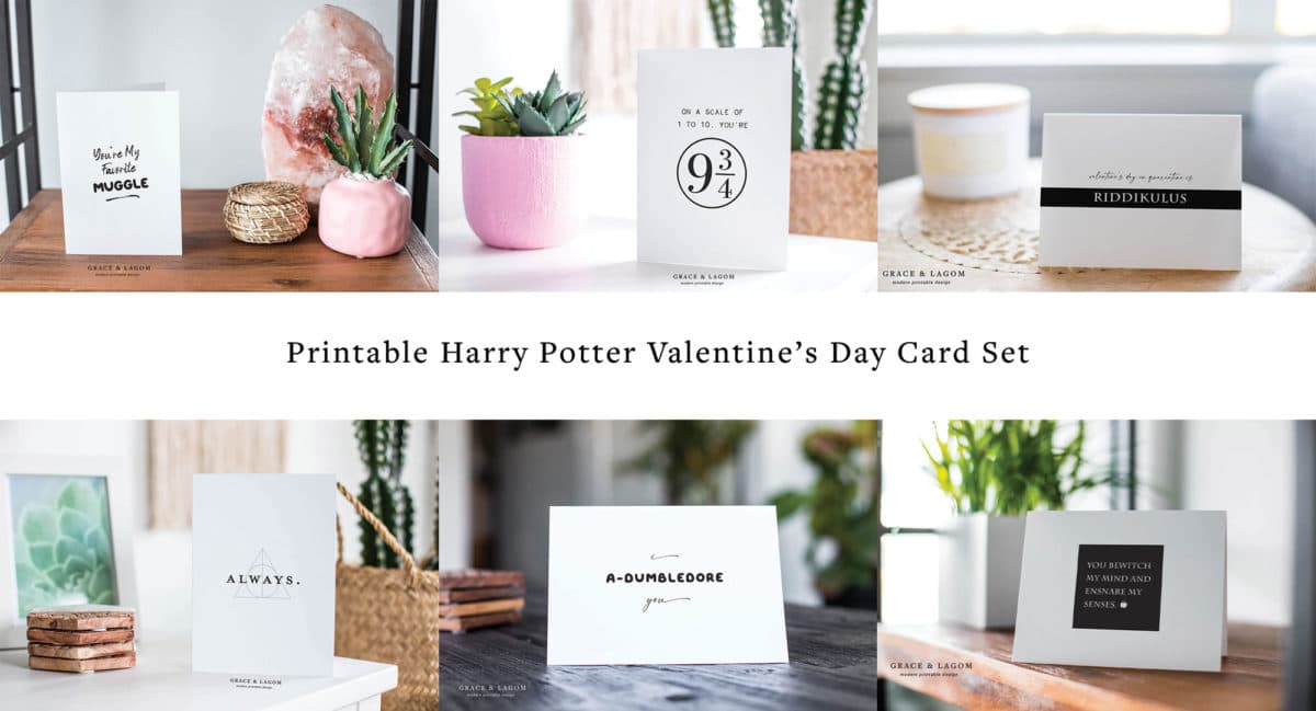 Harry Potter Valentines Day Cards Set